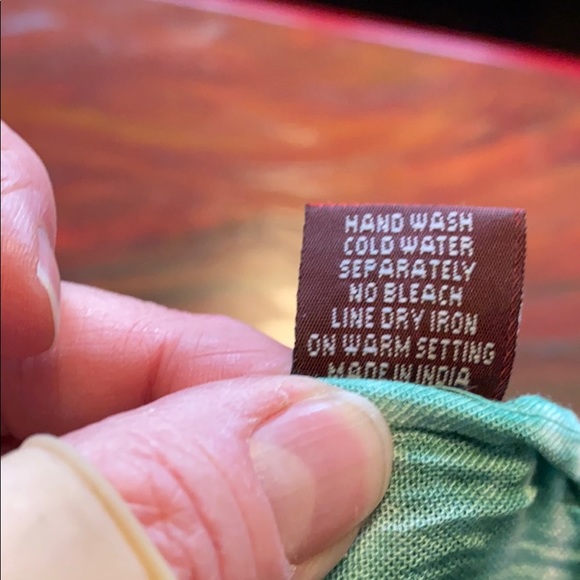 Orange, Green, & White Dress or Tunic - Picture 6 of 6